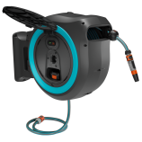 Gardena PowerRoll XL vægmonteret slangekasse til 35 m, turkis – uden batteri 18640-55