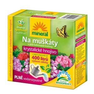 Krystallinsk gødning med lignohumat til pelargonier