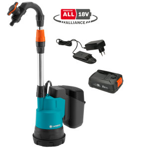 Gardena batteridrevet tøndepumpe 2000/2 18V P4A-sæt 14602-20