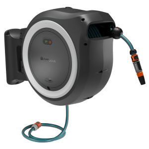 Gardena PowerRoll XL vægmonteret slangekasse til 35 m, hvid – uden batteri 18642-55