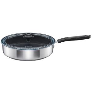 Fiskars gryde med låg, 26 cm, keramisk belægning 1072314